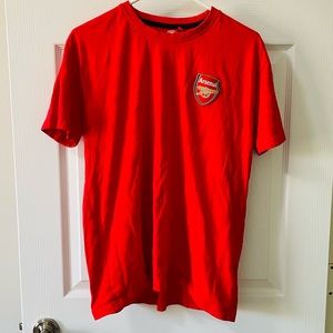 EUC Arsenal FC short sleeve t shirt with embroidered patch